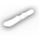 White Neon Snowboard